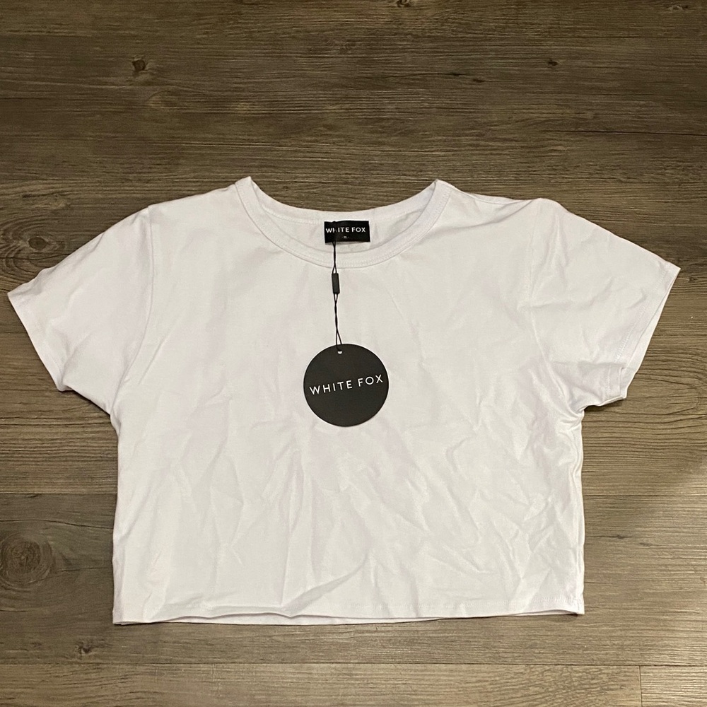 White Fox Crop Top